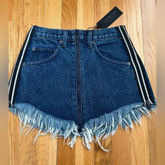 NWT Carmar Beatrice Denim Skirt Size 25 - Picture 4 of 6